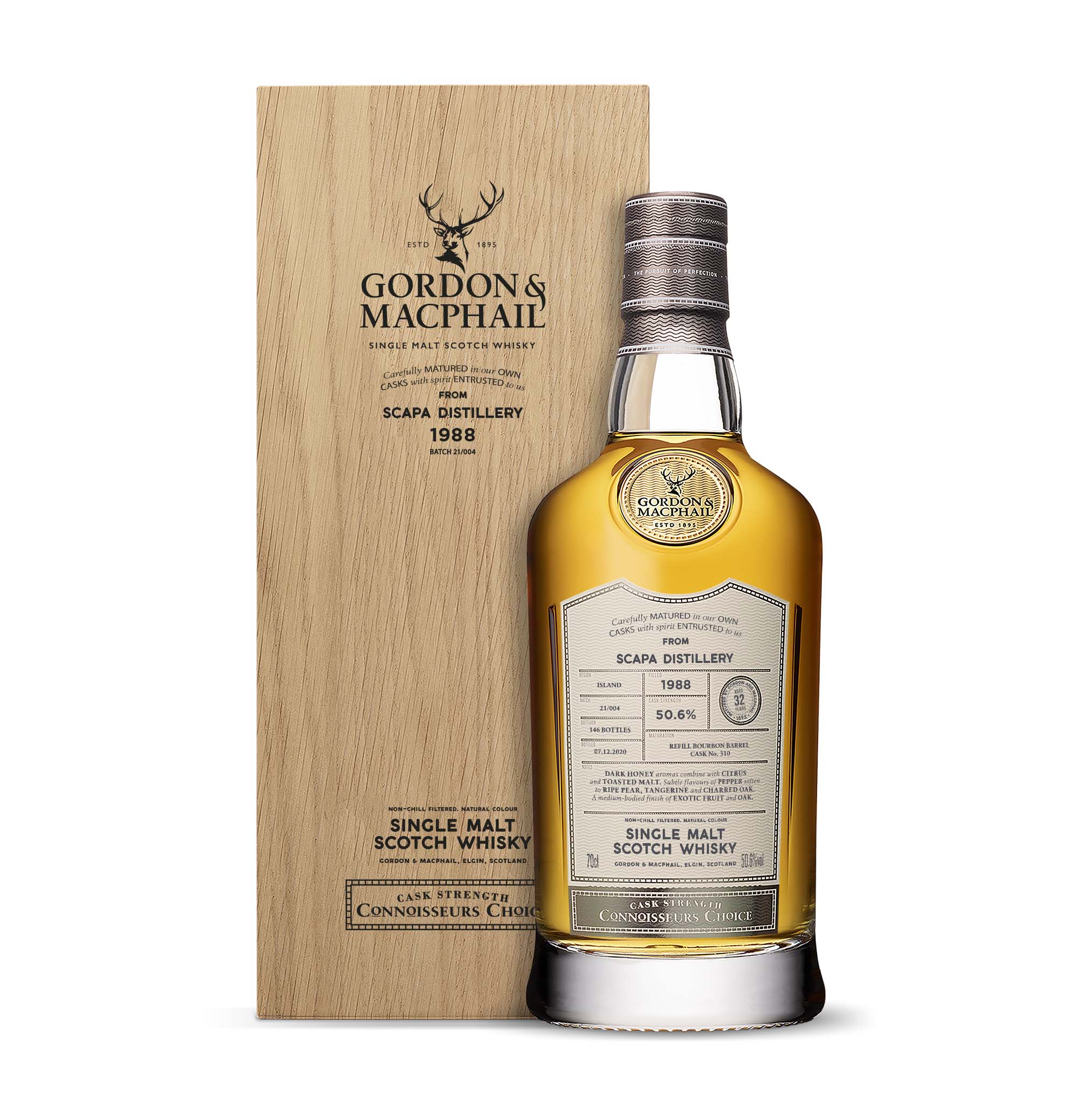 ウイスキー Gordon & MacPhail Scapa 1984 21/004 CC Upper CS Scapa 1988 50.6